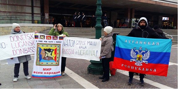 Мітинг у Венеції на підтримку так званих "Л/ДНР".