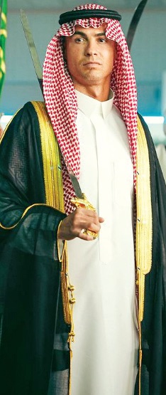 У далекій Саудівській Аравії Криштіану Роналдо почувається як удома... Фото Instagram
